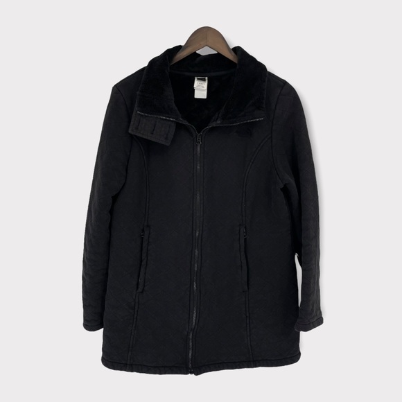 The North Face Black Caroluna Quilted Faux Fur Lined Jacket Size XL